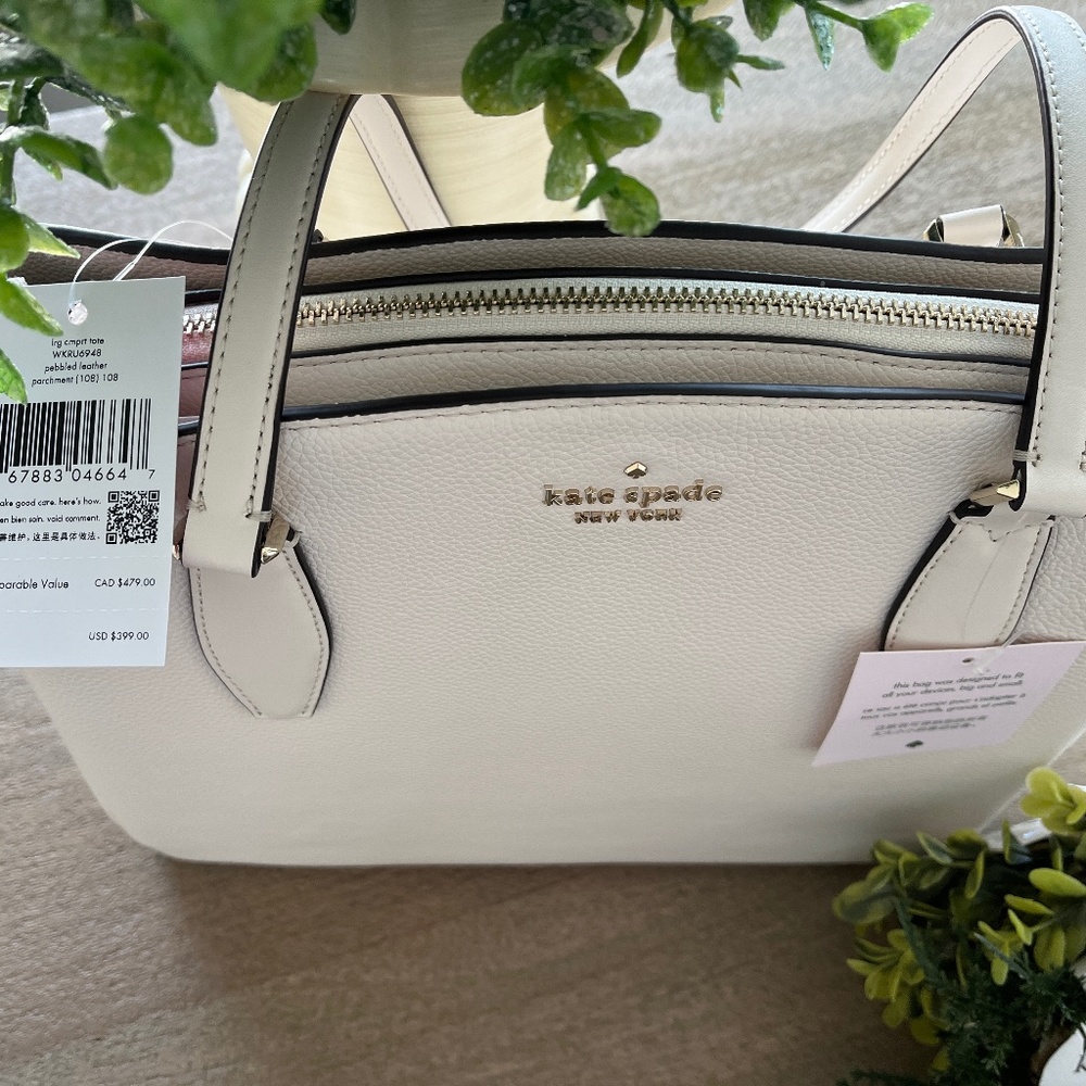 💕♠️ NWT kate spade ♠️💕 Monet Triple Compartment Tote - Picture 5 of 12